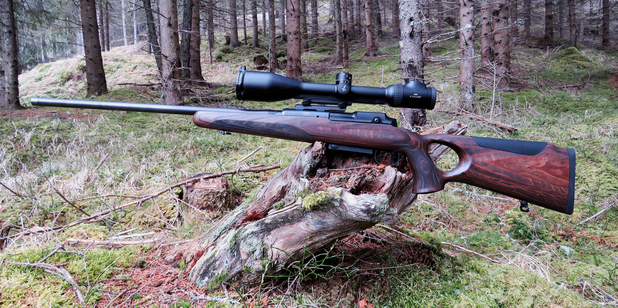 Mauser 25 Max Cal. .300 Win. Mag. Mit Swarovski Z6i 4-24x56 SR BT montiert mit Blaser Sattelmontage